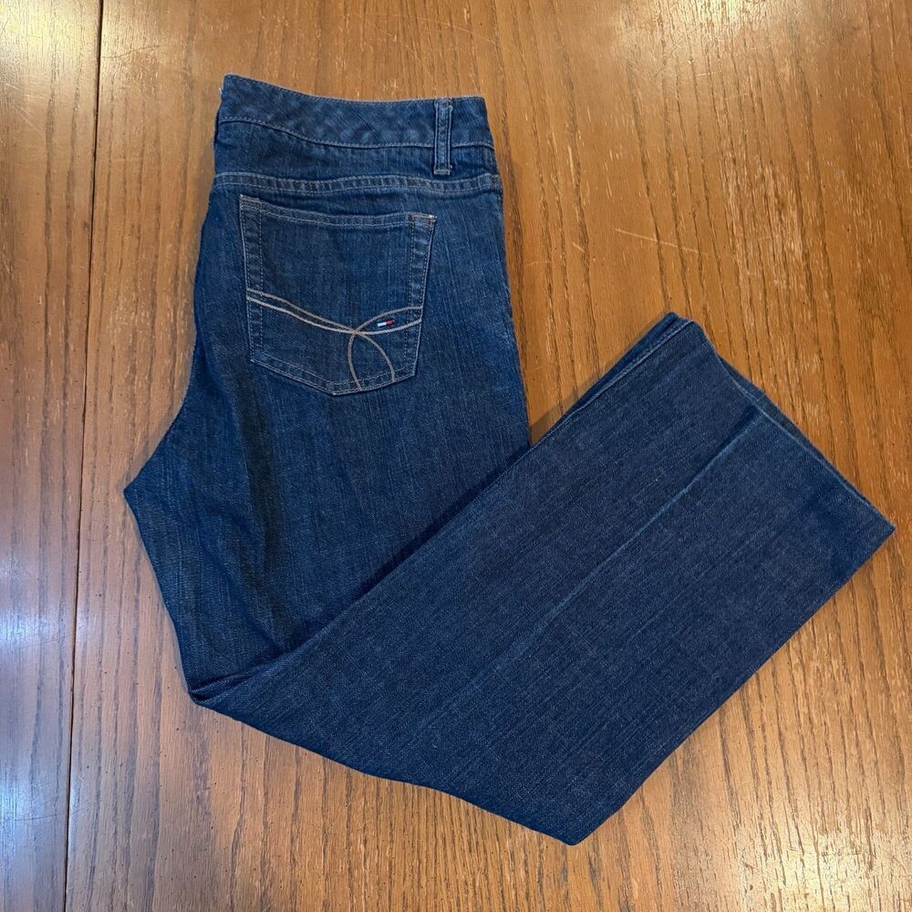 Y2K Tommy Hilfiger Jeans Womens 14R Dark Wash Bootcut Stretch Denim 2008